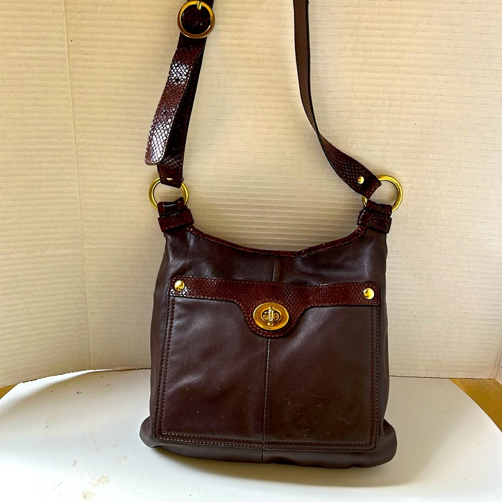 Coach Crossbody Brown Leather Bag
